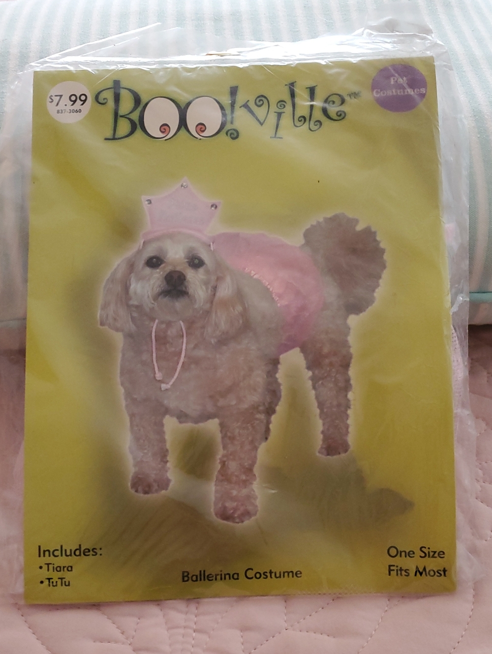 Pink Ballerina Dog Costume with Tiara & Tutu